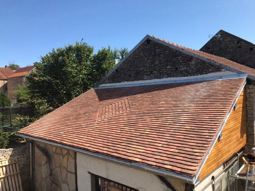 Réfection couverture tuiles plate Fleurey sur Ouche